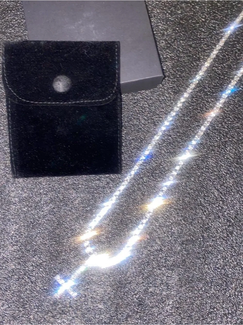 PLAYBOI ICED OUT 22” TENNIS UPSIDE DOWN SILVER CROSS NEW GIFT BOX !!!
